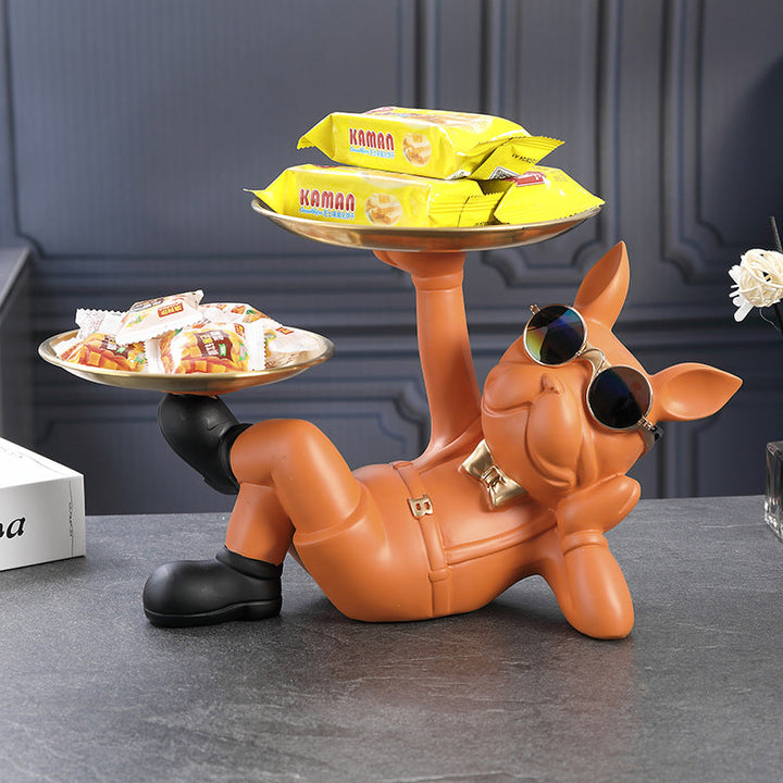 Dog Key Tray Organizer for Playful Entryway Storage