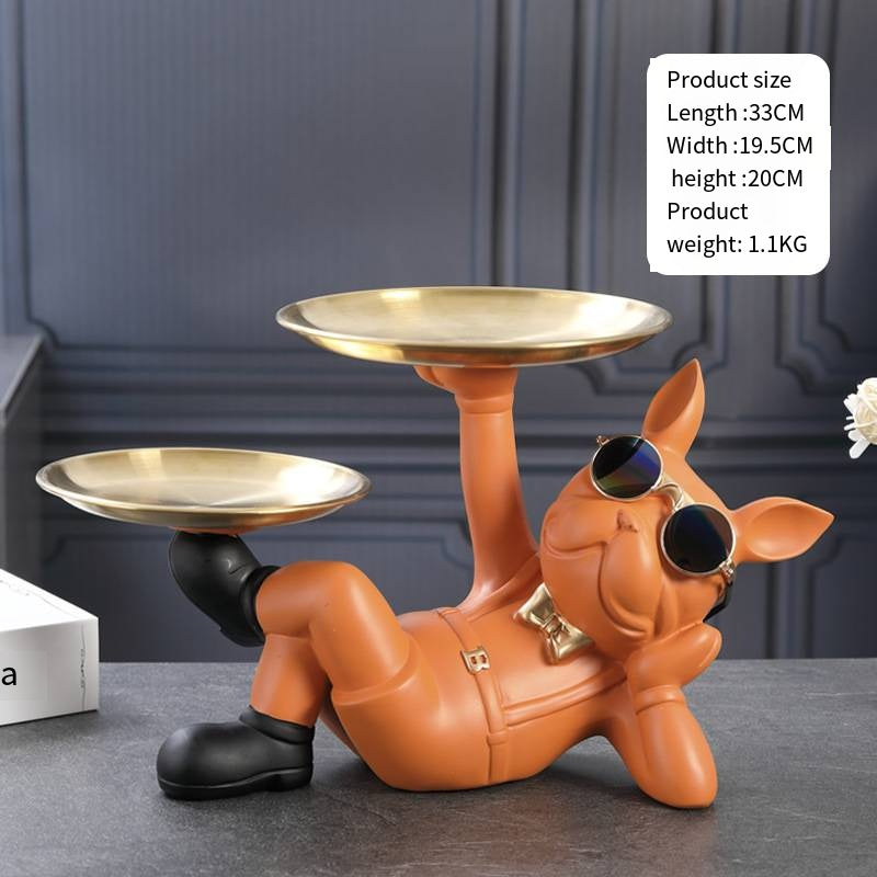 Dog Key Tray Organizer for Playful Entryway Storage