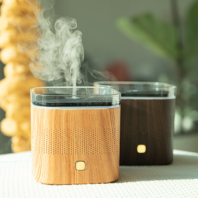 Wood Grain Ultrasonic Aroma Diffuser for Office Desk