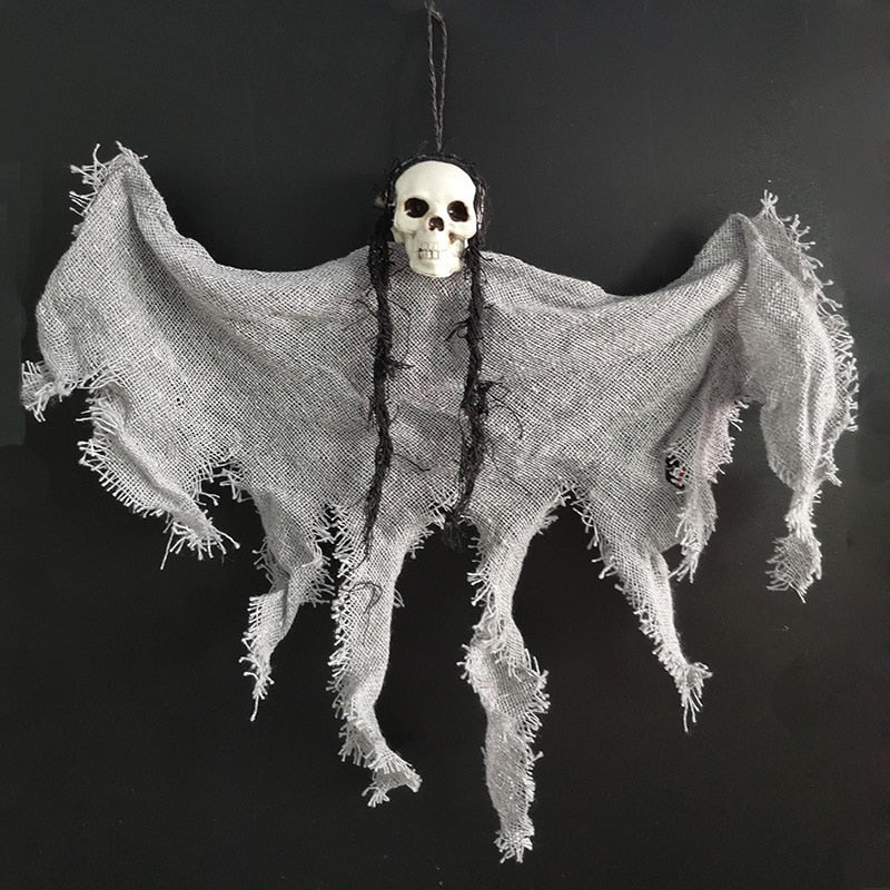 Hanging Skeleton Ghost Decoration for Haunted Halloween