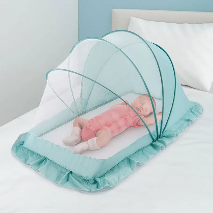 Baby Mosquito Net Tent with Blackout Canopy & Sleeping Pad