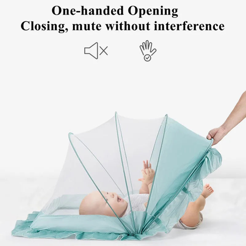 Baby Mosquito Net Tent with Blackout Canopy & Sleeping Pad