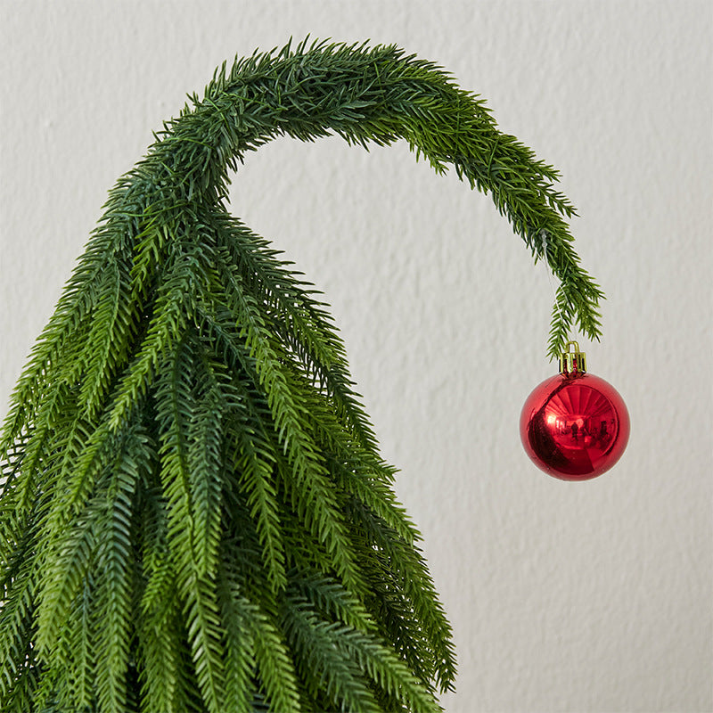 Crooked Neck Christmas Tree for Small-Space Holiday Cheer