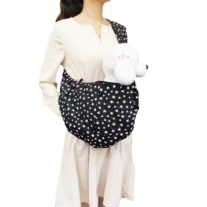 Crossbody Pet Carrier Bag for Warm Hands-Free Trips