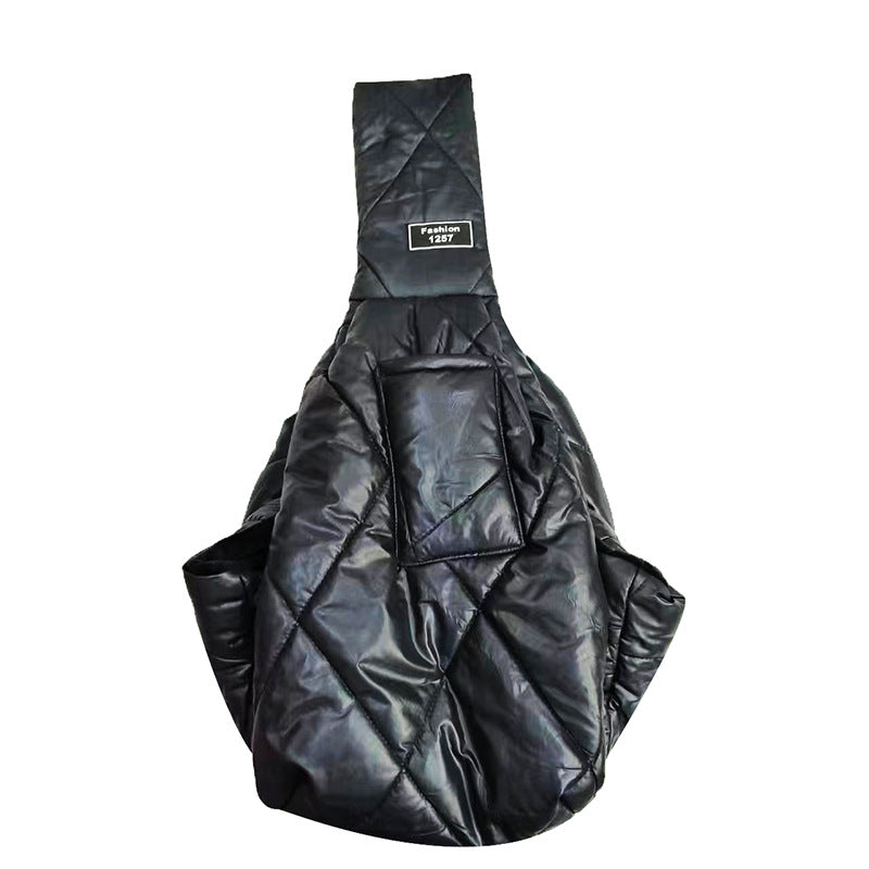 Crossbody Pet Carrier Bag for Warm Hands-Free Trips