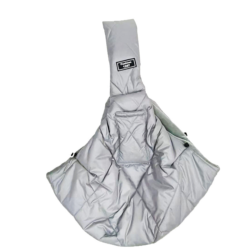 Crossbody Pet Carrier Bag for Warm Hands-Free Trips