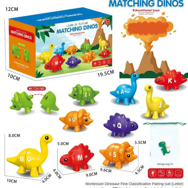 Dinosaur Matching Puzzle Toy for Early Letter Learning