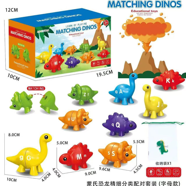 Dinosaur Matching Puzzle Toy for Early Letter Learning