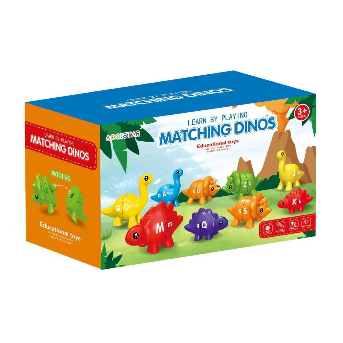 Dinosaur Matching Puzzle Toy for Early Letter Learning