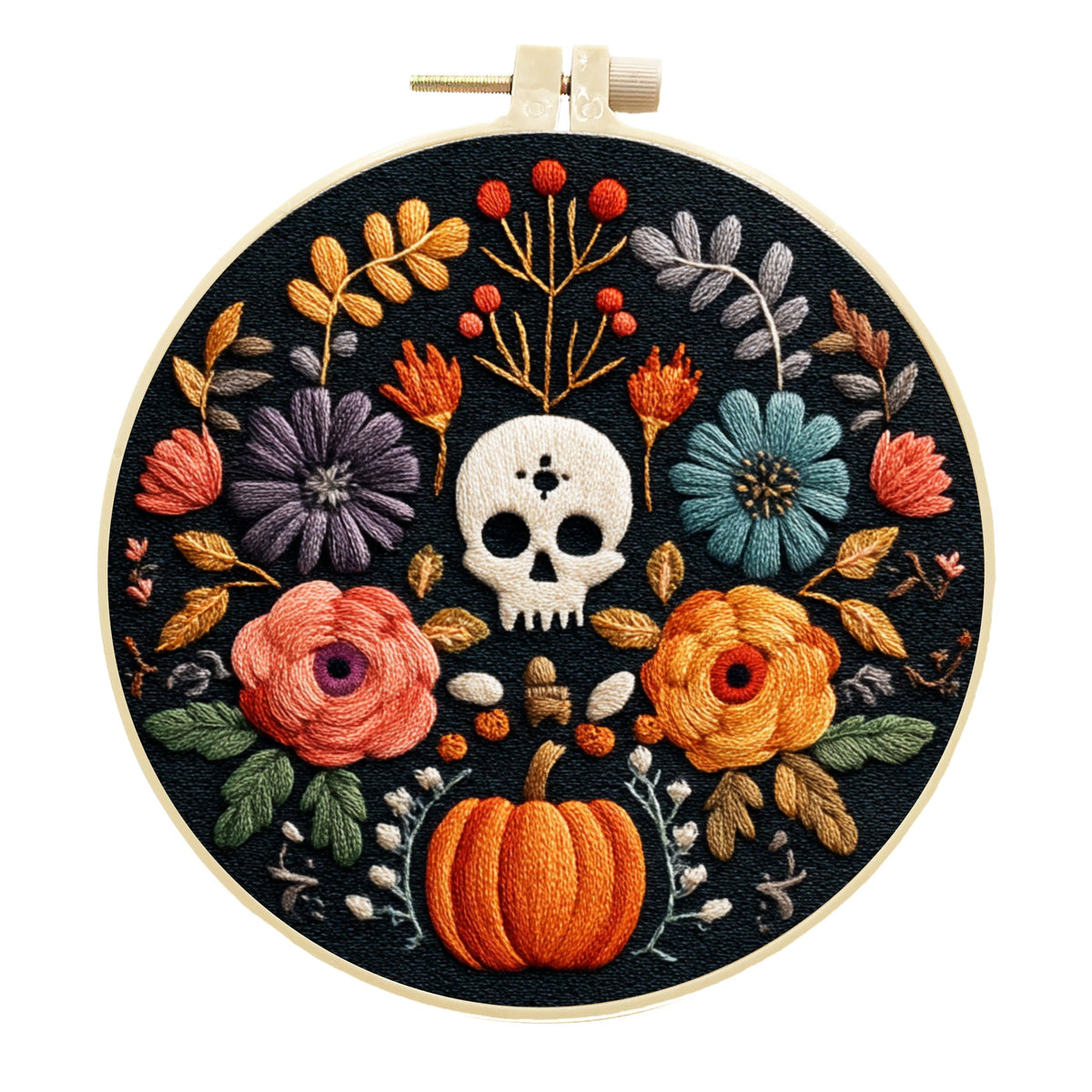 Halloween Embroidery Kit for Beginner Wall Decor