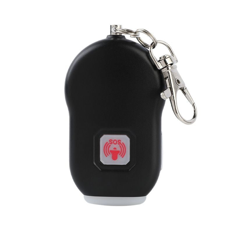 Rechargeable SOS Personal Alarm Keychain with LED Light