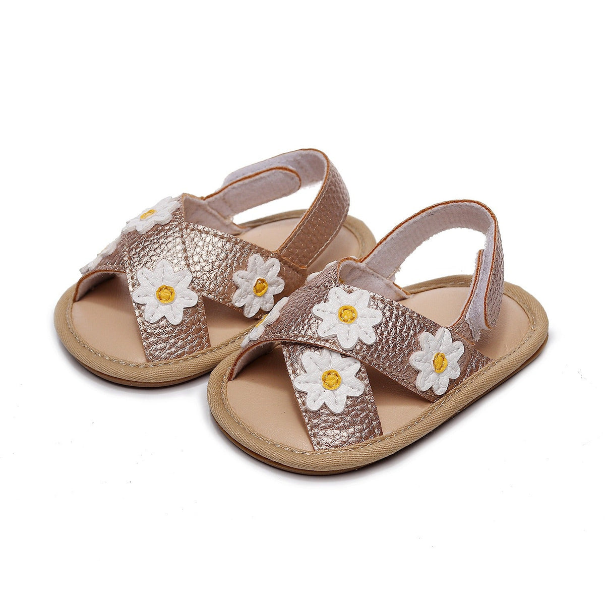 Girls' Flower Sandals for Comfortable Everyday Walks