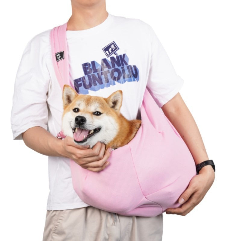 Breathable Crossbody Pet Carrier Bag for Small Dogs & Cats
