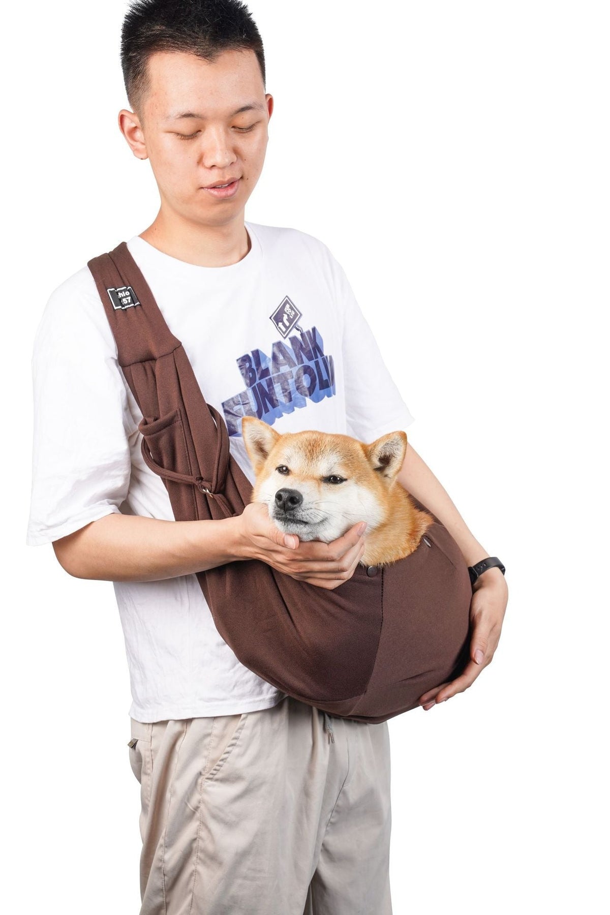 Breathable Crossbody Pet Carrier Bag for Small Dogs & Cats