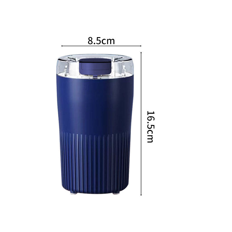 Compact Spice and Grain Grinder, One-Press Fine Powder