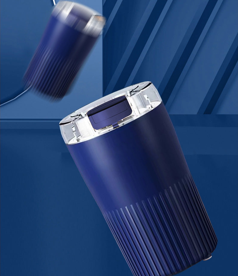 Compact Spice and Grain Grinder, One-Press Fine Powder