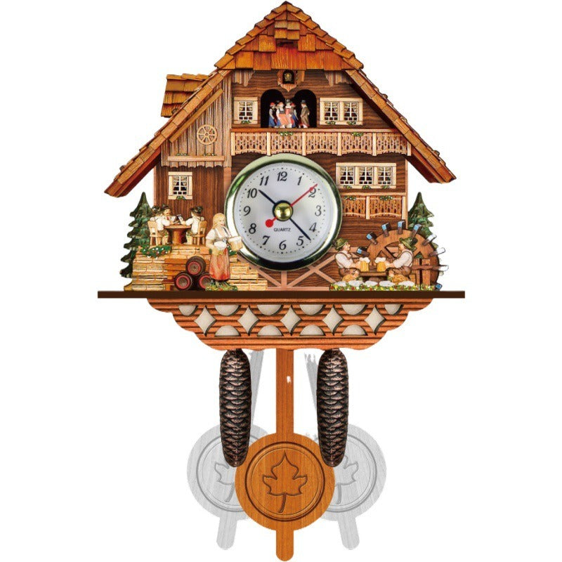 Chalet Cuckoo Clock with Automatic Night Stop Feature