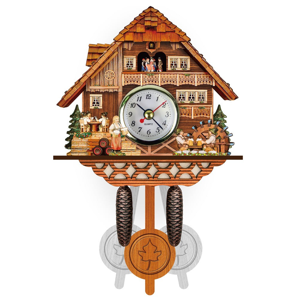 Chalet Cuckoo Clock with Automatic Night Stop Feature