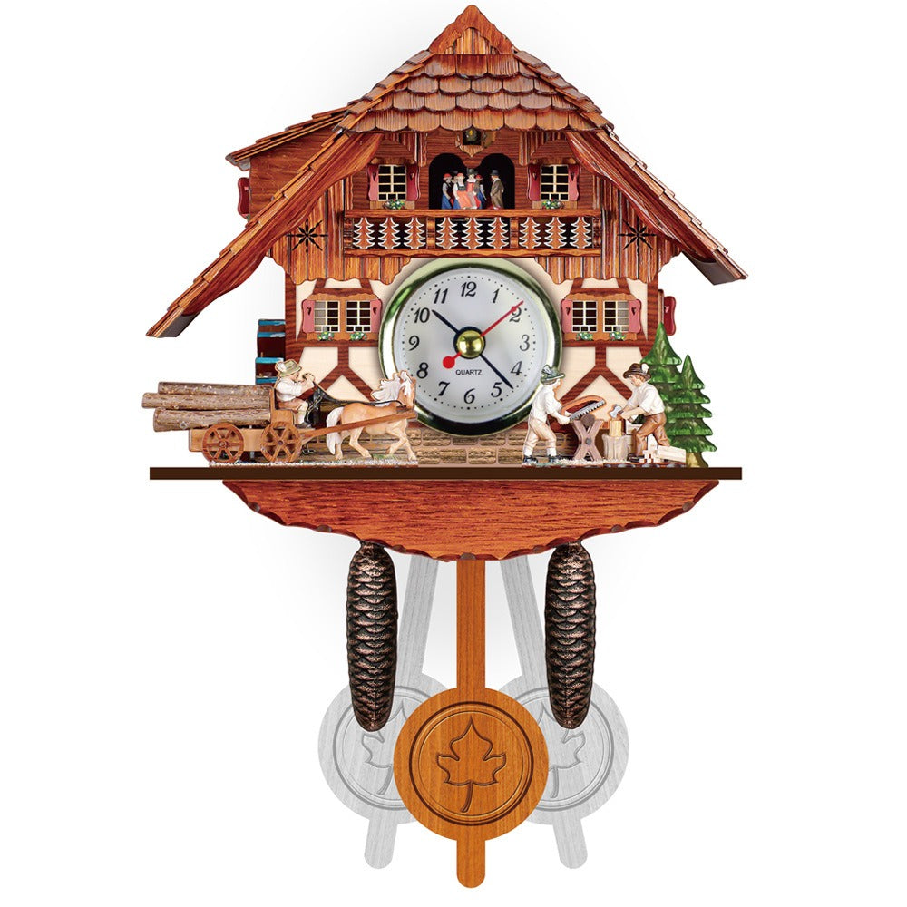 Chalet Cuckoo Clock with Automatic Night Stop Feature