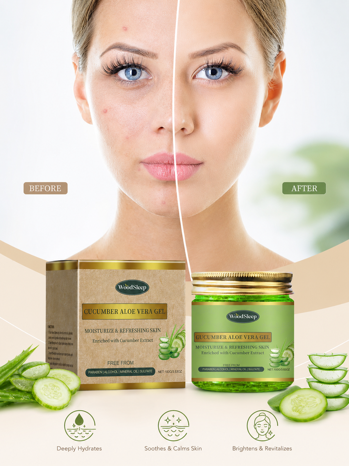 Cucumber Aloe Vera Facial Gel — Cleanse, Hydrate & Balance