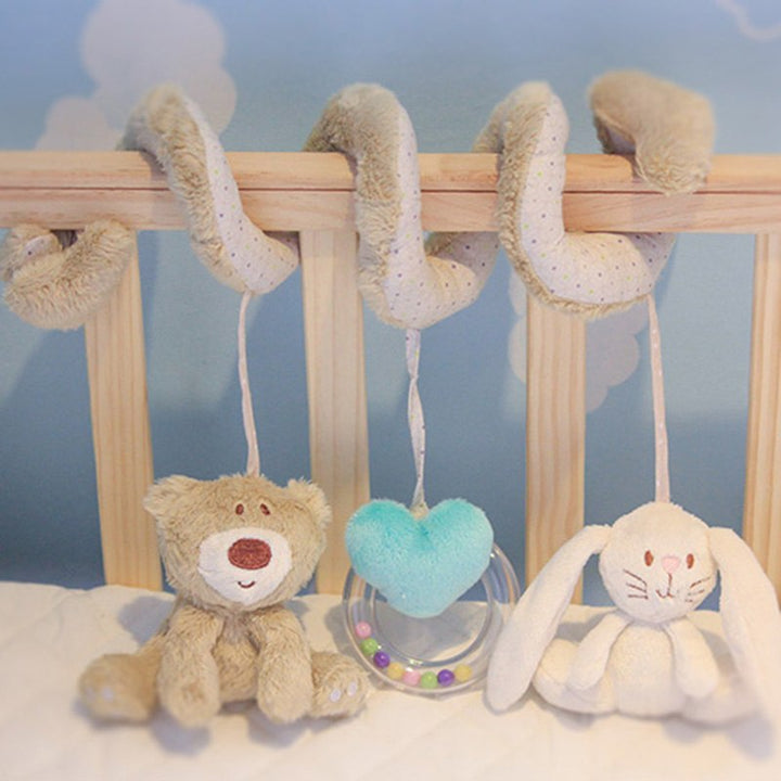 Baby Crib Mobile With Soft Plush Sensory Toys, 5-Piece