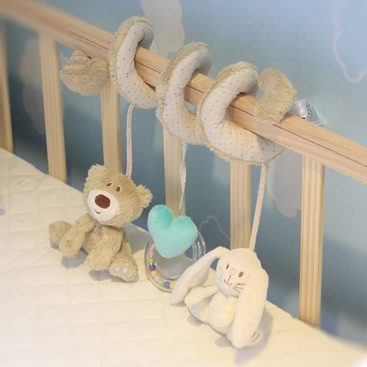 Baby Crib Mobile With Soft Plush Sensory Toys, 5-Piece