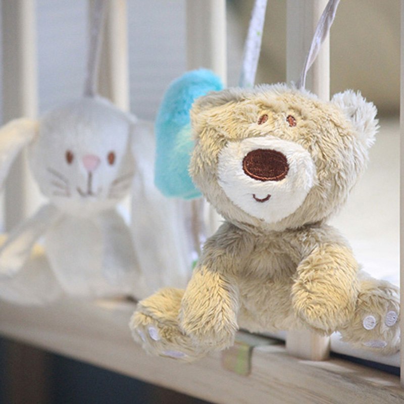 Baby Crib Mobile With Soft Plush Sensory Toys, 5-Piece