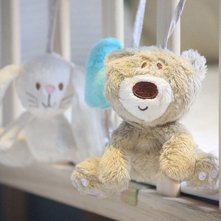 Baby Crib Mobile With Soft Plush Sensory Toys, 5-Piece