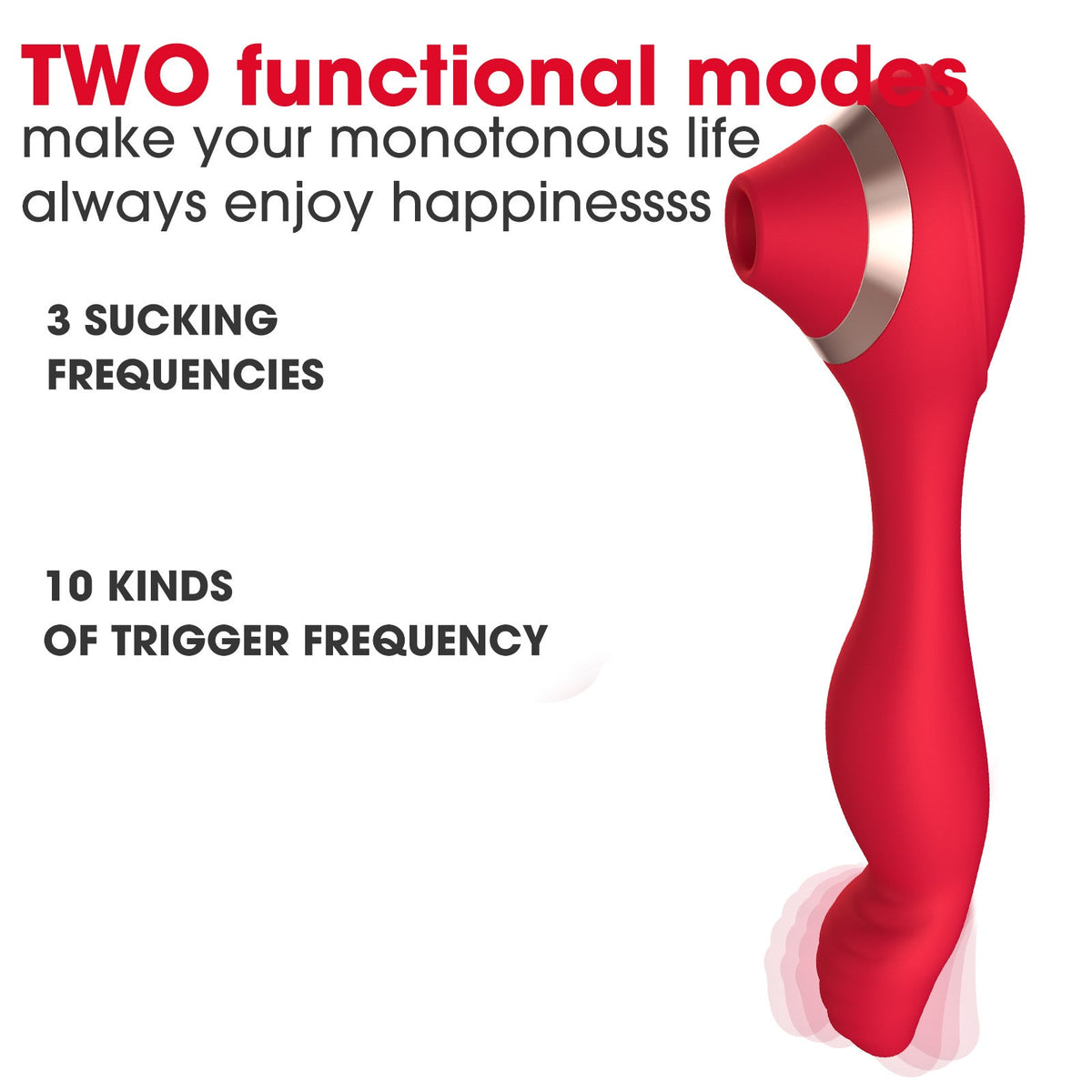 Suction Vibrator for Women, Customizable Dual Stimulation