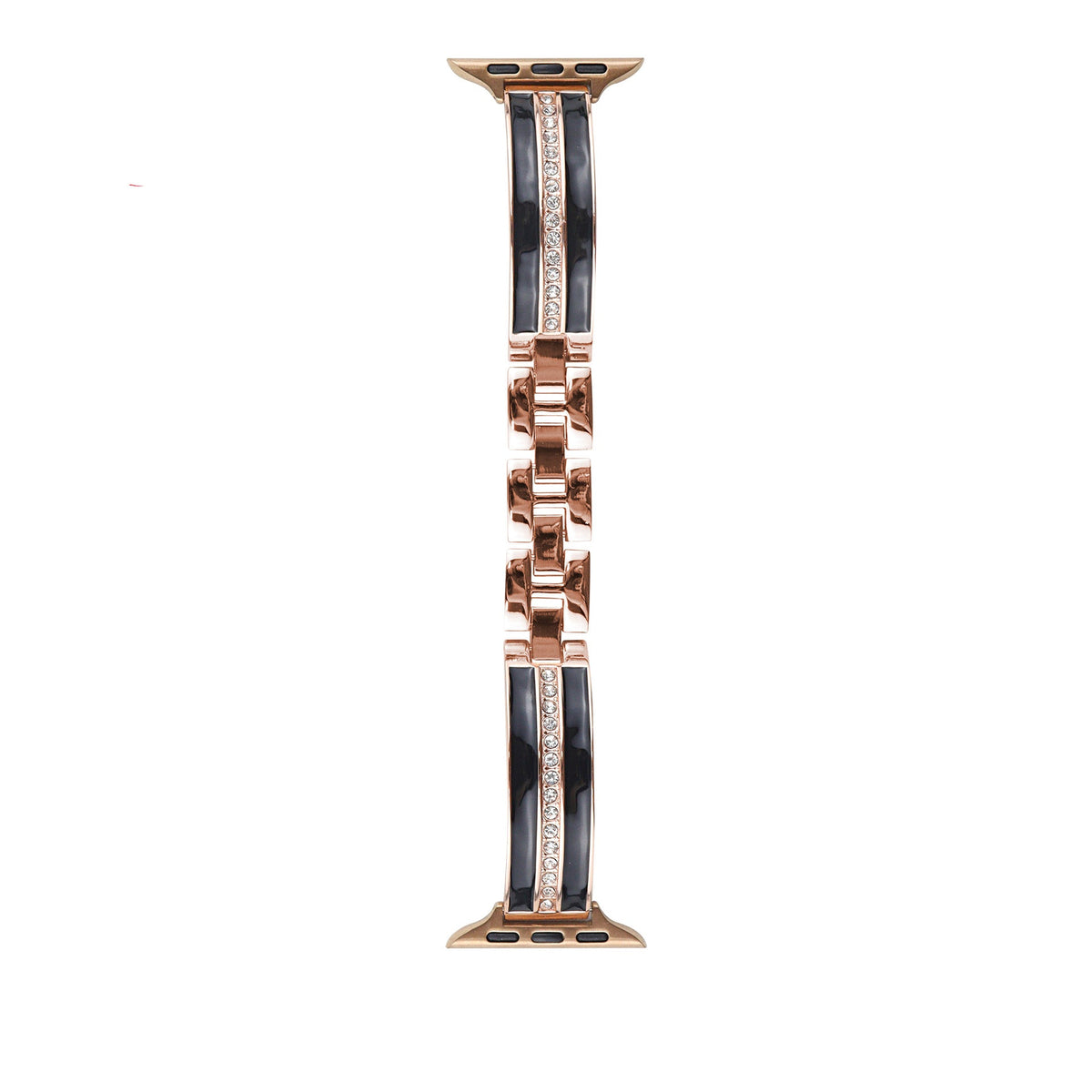 Rhinestone Curved Metal Apple Watch Band for Women