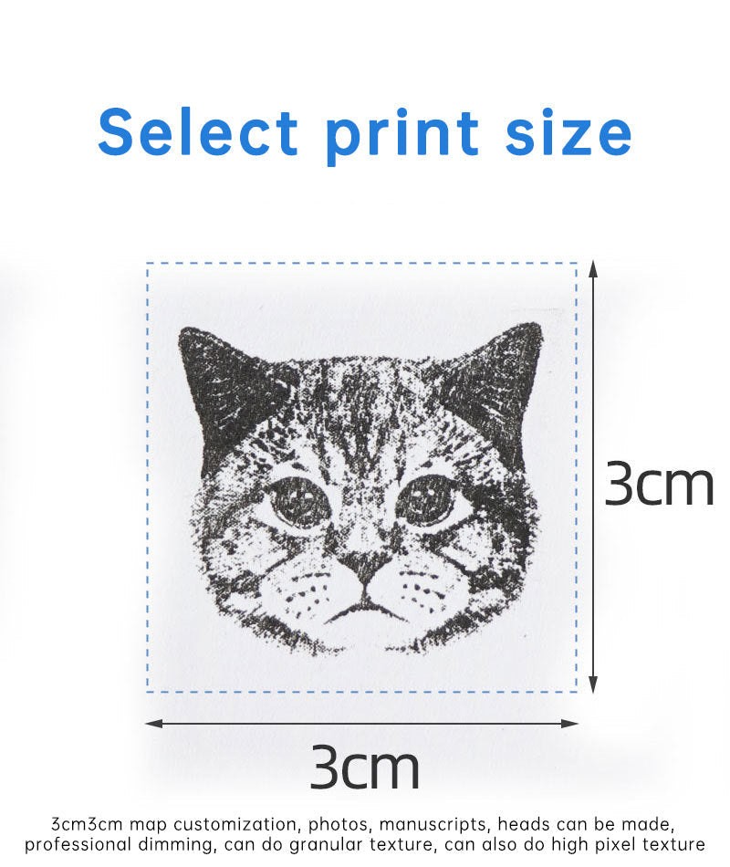 Custom Pet Portrait Stamp for Personalized Scrapbooking