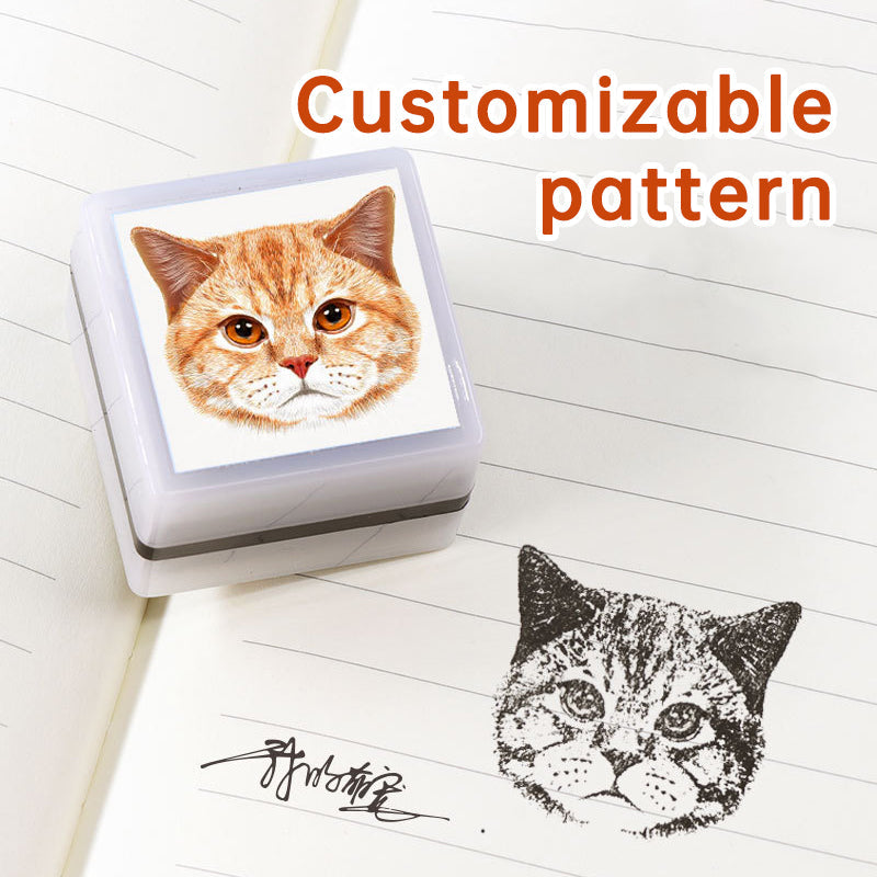 Custom Pet Portrait Stamp for Personalized Scrapbooking