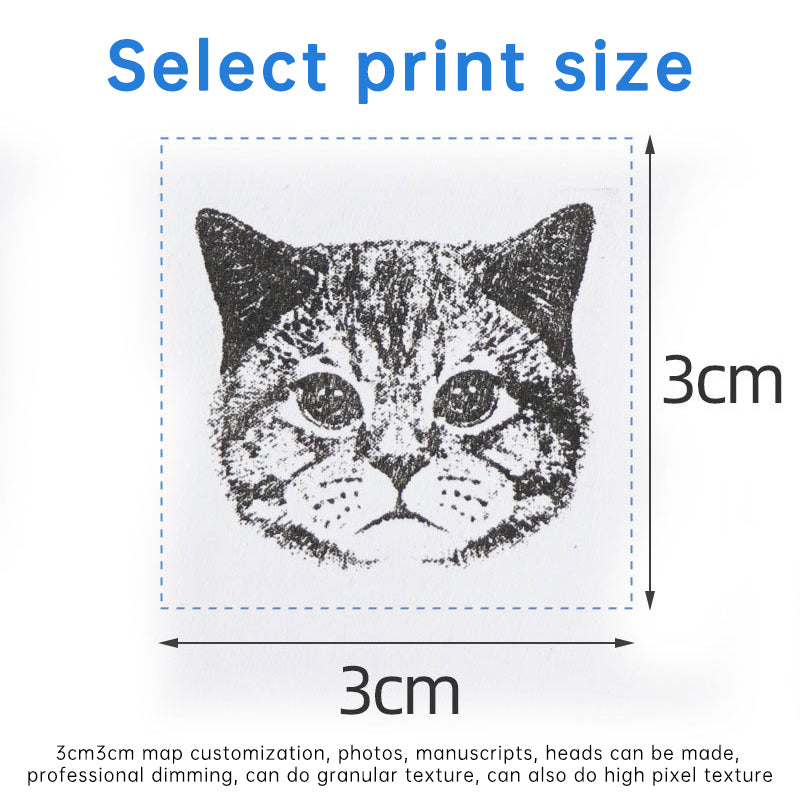 Custom Pet Portrait Stamp for Personalized Scrapbooking
