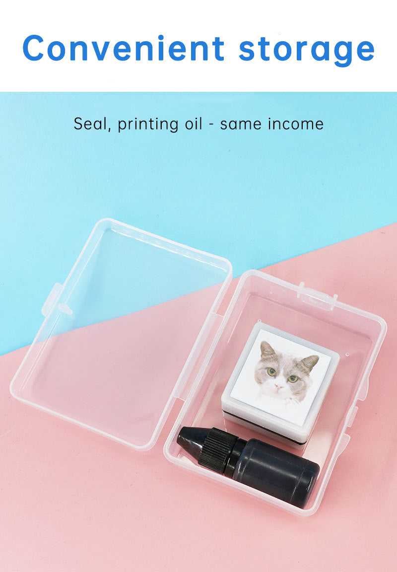 Custom Pet Portrait Stamp for Personalized Scrapbooking