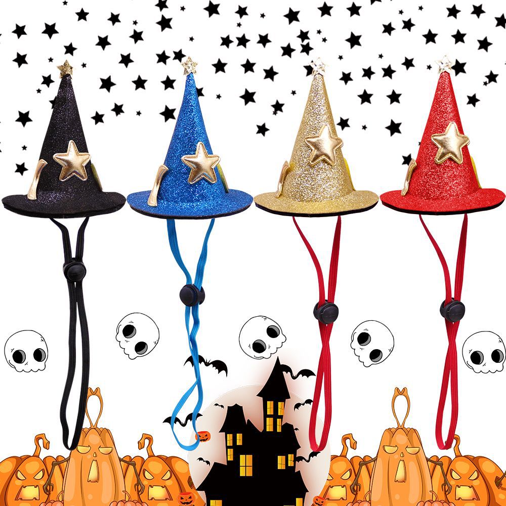 Adjustable Pet Halloween Hats for Photo-Ready Moments