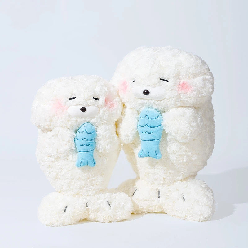 Hugging Fish Seal Plush Toy for Cozy Kawaii Room Decor