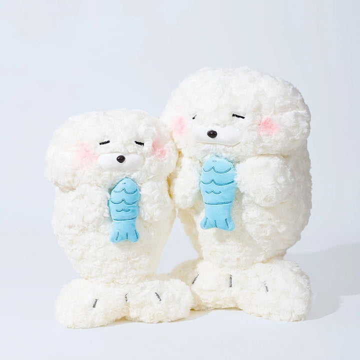 Hugging Fish Seal Plush Toy for Cozy Kawaii Room Decor