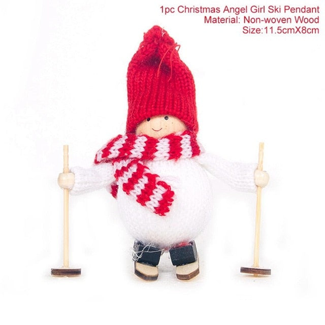 Ski Angel Christmas Ornament for Whimsical Holiday Cheer