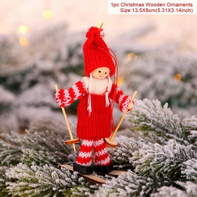 Ski Angel Christmas Ornament for Whimsical Holiday Cheer