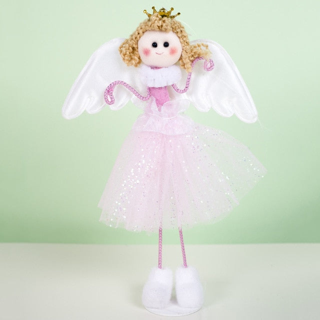 Angel Plush Christmas Ornament for Whimsical Cheer