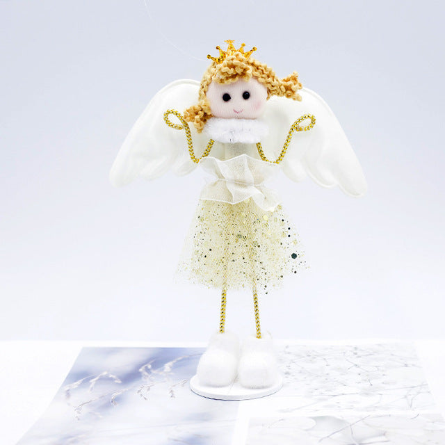 Angel Plush Christmas Ornament for Whimsical Cheer