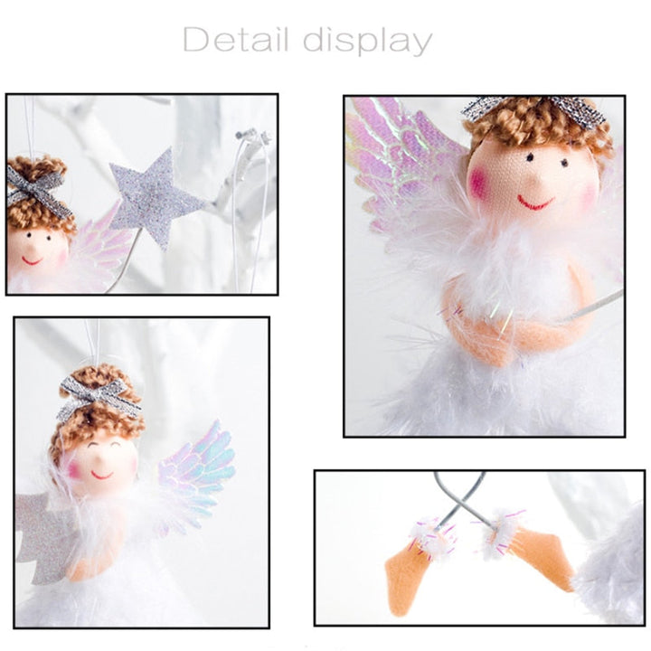 Plush Angel Christmas Ornament for Whimsical Decor