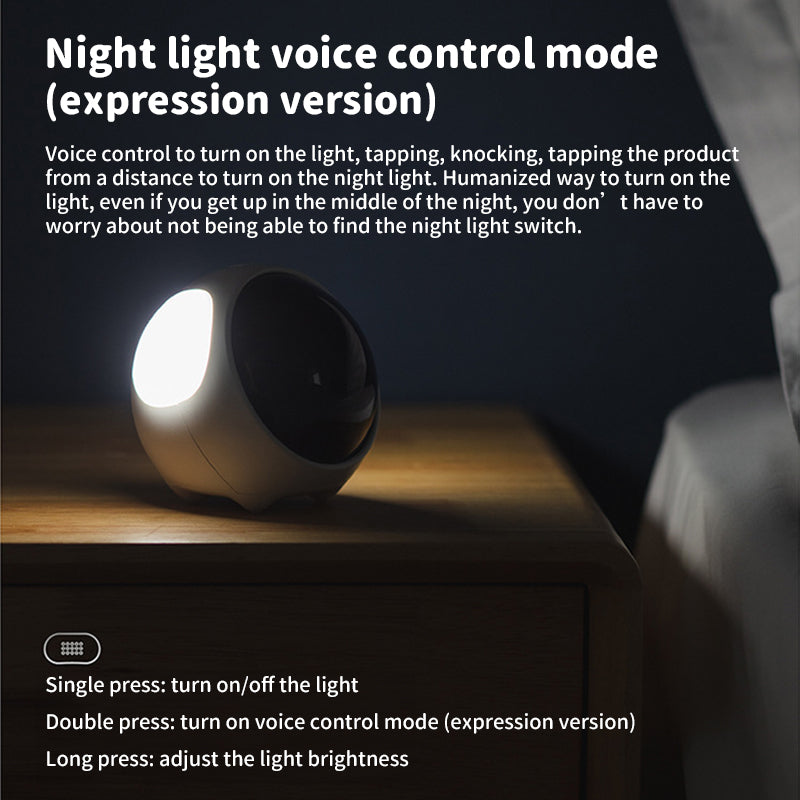 Kids Digital Alarm Clock With Playful Light-Up Emotions