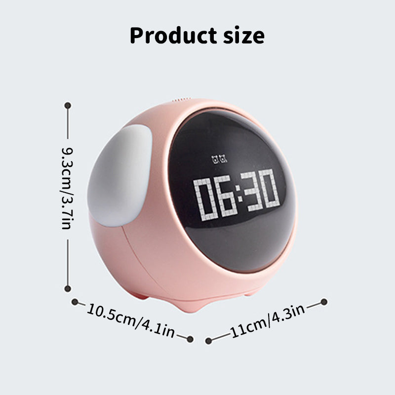 Kids Digital Alarm Clock With Playful Light-Up Emotions