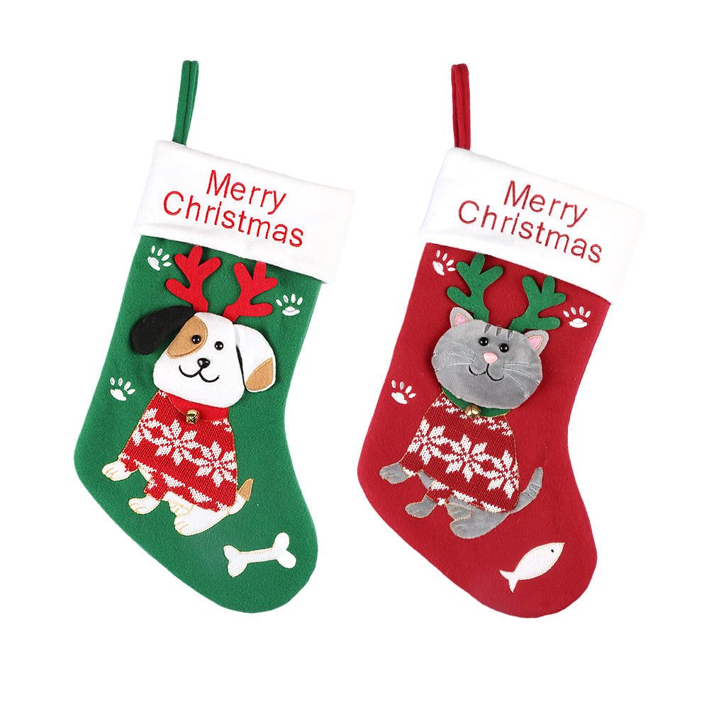 Cat and Dog Christmas Stockings for Playful Decor
