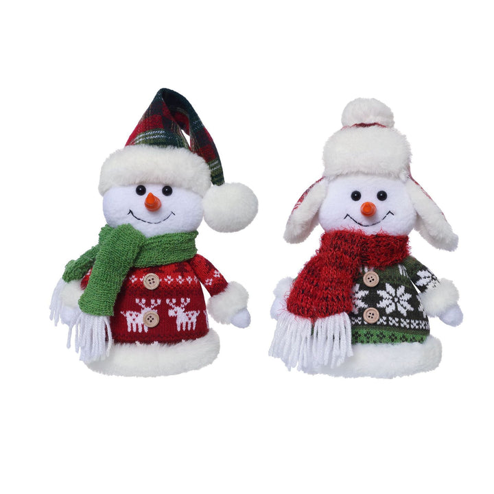 Plush Snowman Christmas Decoration for Festive Charm