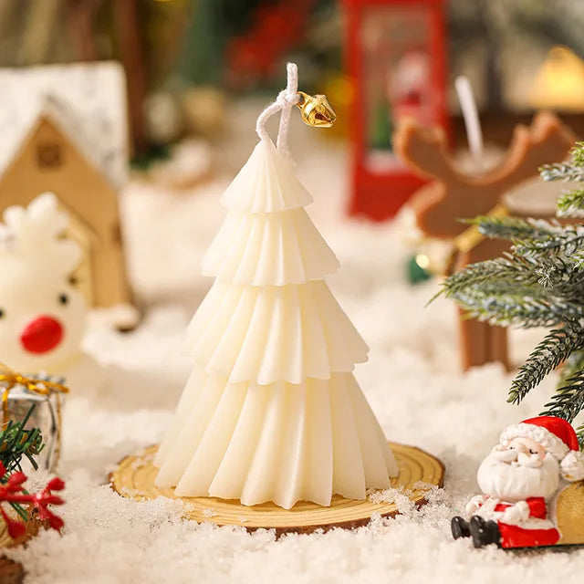 Cute Christmas Tree Candles for Festive Holiday Decor