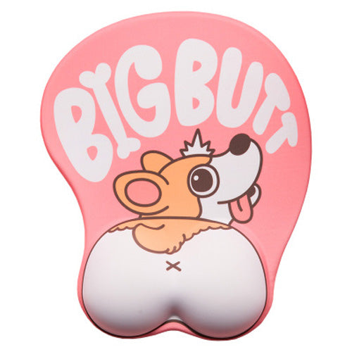 Corgi Mouse Pad with Gel Wrist Rest for Desk Comfort