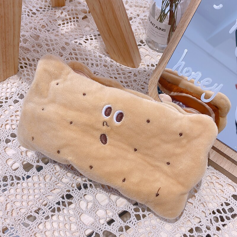 Plush Biscuit Coin Purse for Cute Everyday Organization