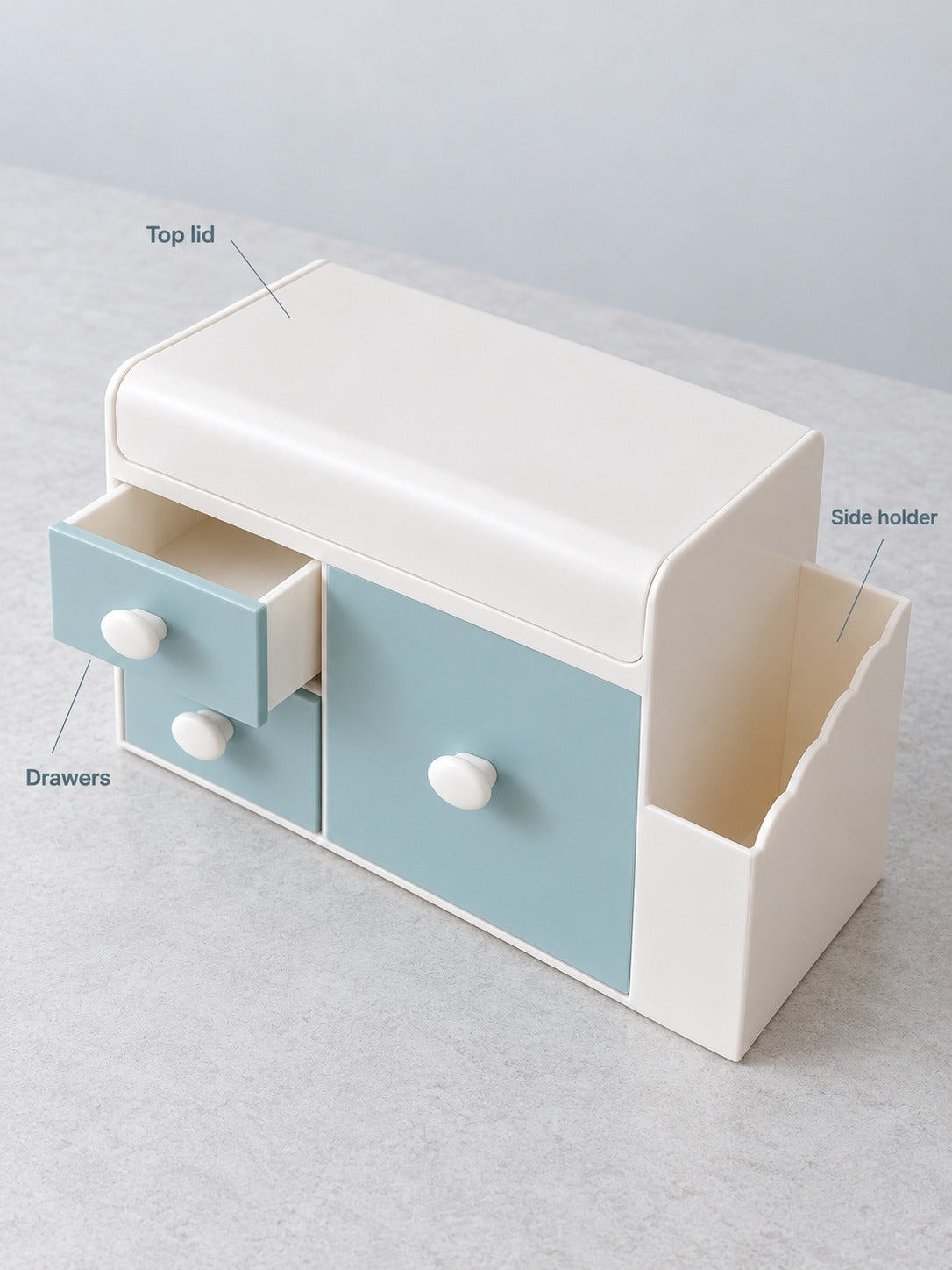 Cute Desktop Storage Box for Cosmetics and Stationery